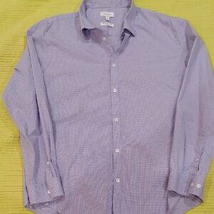 Calvin Klein Lavender Casual Button Down Shirt